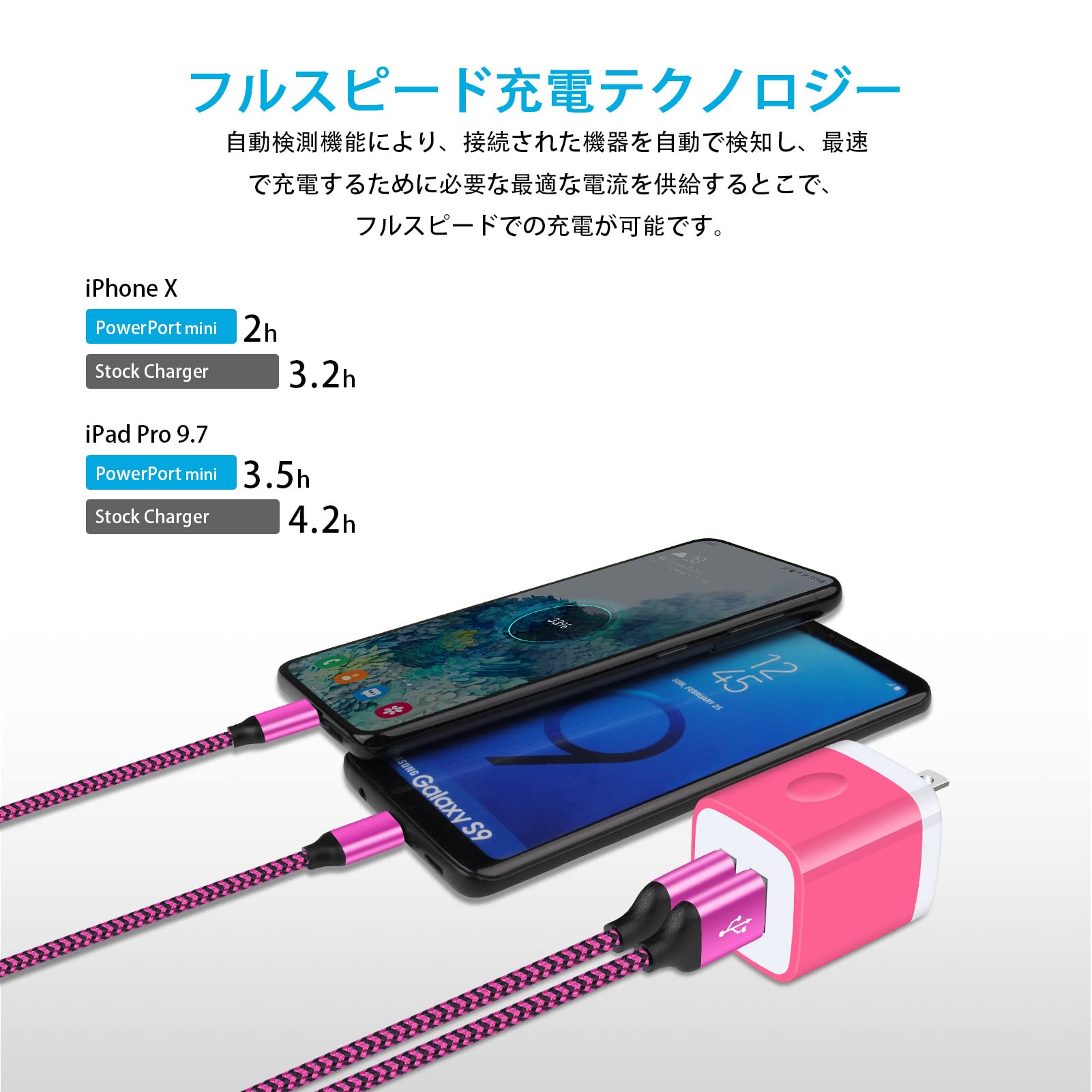 Amazon | Hootek USB充電器 2ポート 5個セット/5色 USB Amazon | Hootek USB充電器 2ポート 5個セット/5色 USB