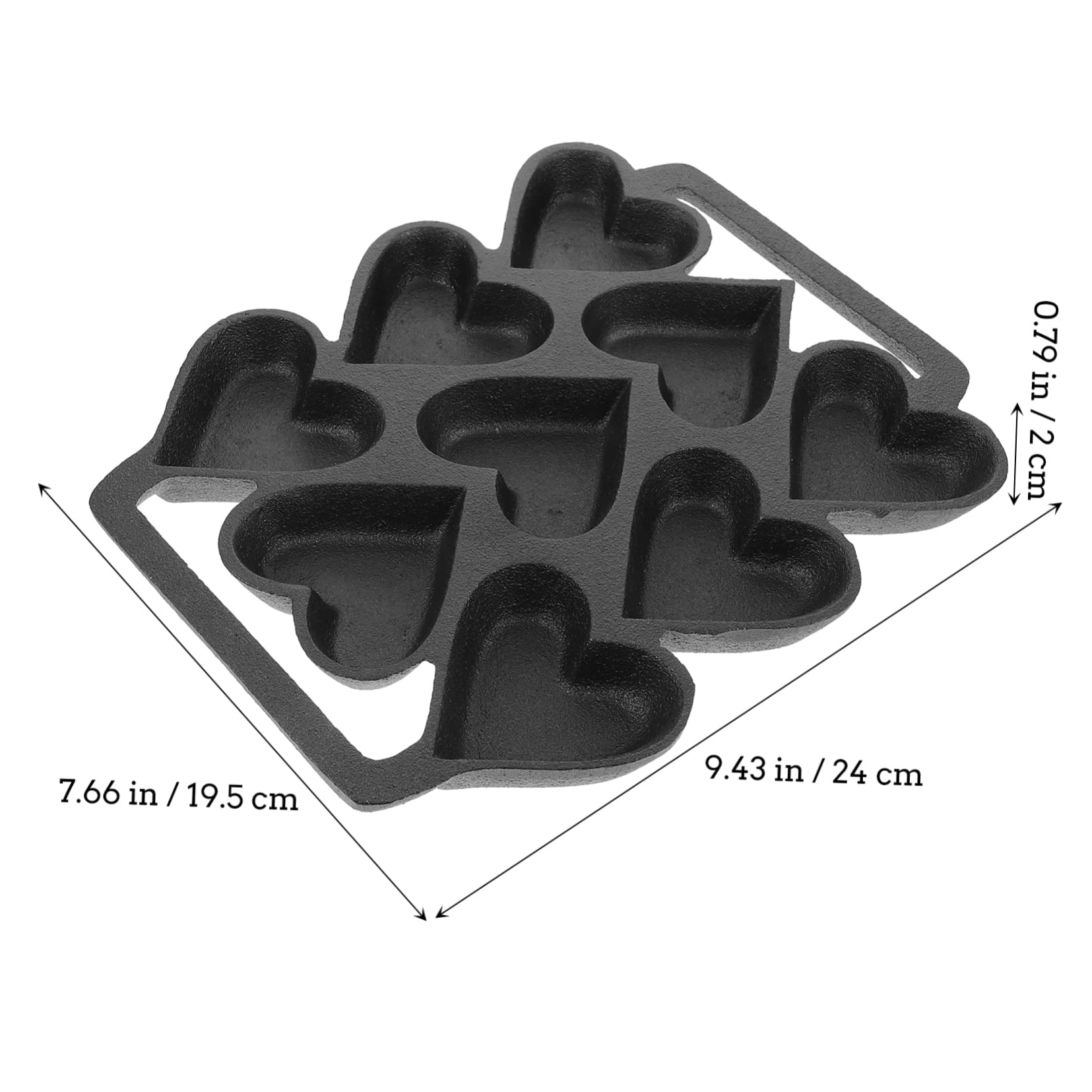 Cabilock Molde para Pastel en Forma de Corazón de Hierro Resistente a Altas y Bajas Temperaturas, Seguro para Refrigerador, Adecuado para Repostería Casera y Horneado