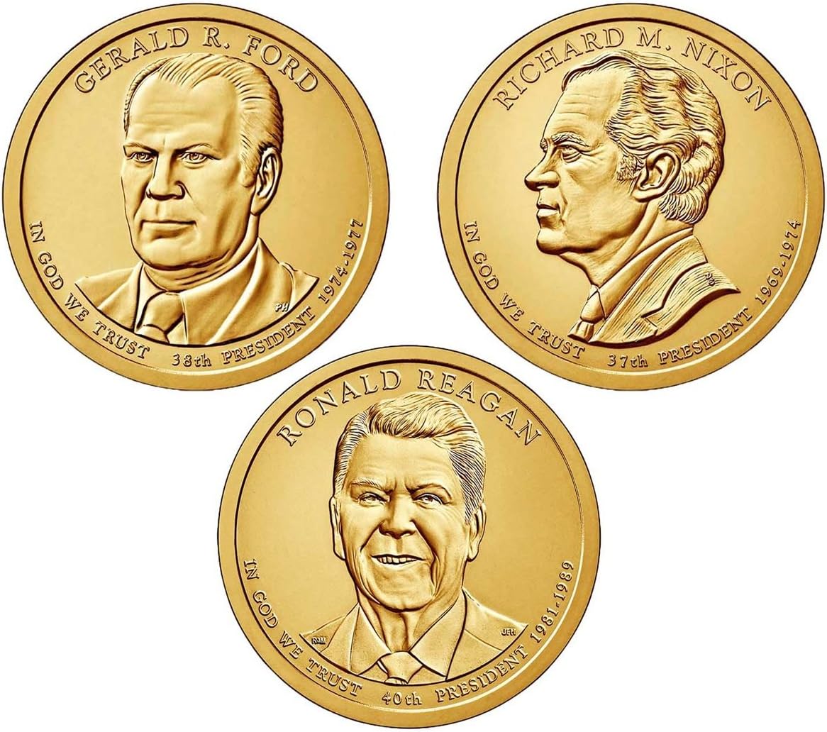 2016 P Presidential Dollar 3-Coin P Mint Uncirculated