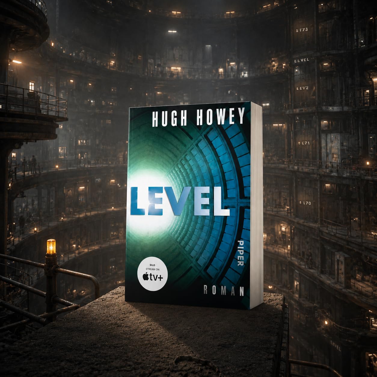 Hugh Howey - Silo Reihe Band 1-3: Silo, Level & Exit - Science Fiction Bücher Bundle über Endzeit, Apokalypse, Dystopie - Fantasy Romane zur Apple TV+ Serie auf Deutsch mit exklusivem Lesezeichen