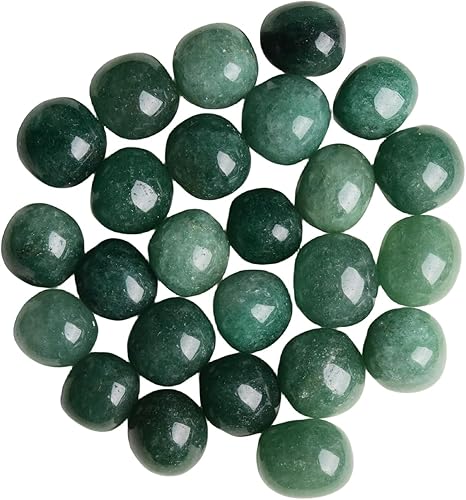 Ainuosen Cristales curativos de fresa verde pulidos naturales de 1 libra, piedras curativas de 0.8 a 1 pulgada, rocas decorativas para plantas,