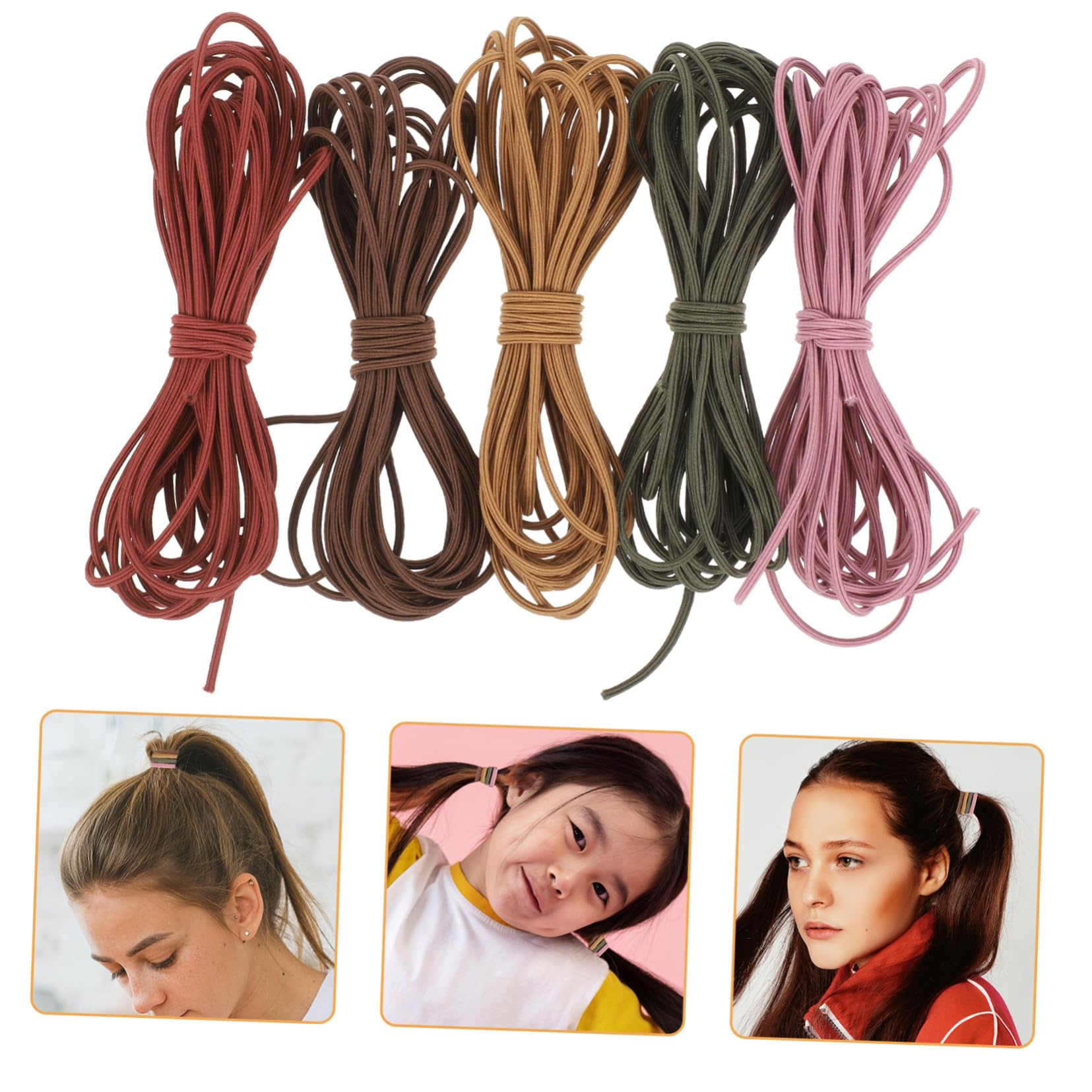 25 Piezas Banda De Goma De Hilo Elástico Hilo Elástico Para Abalorios Cordón De Cuentas Bricolaje Pulsera De Cordón Alambre Elástico Para Abalorios Con Cuentas Banda Elástica Cinta
