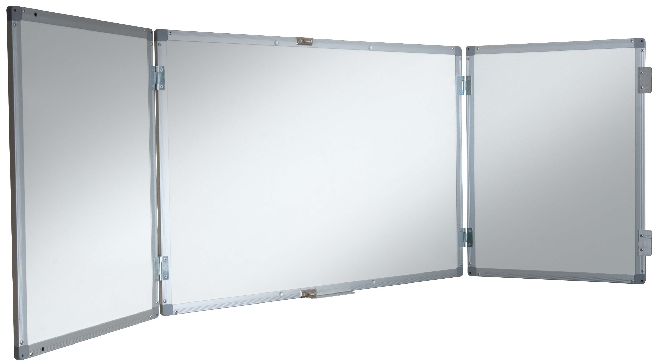 Display Genie Foldable Confidential Dry Wipe Magnetic Whiteboard – Wall Mounted – Two Hinged Side Panels – Foldable – Ideal for classrooms, Offices, Conferences, Rooms & Home (1800 * 1200mm)