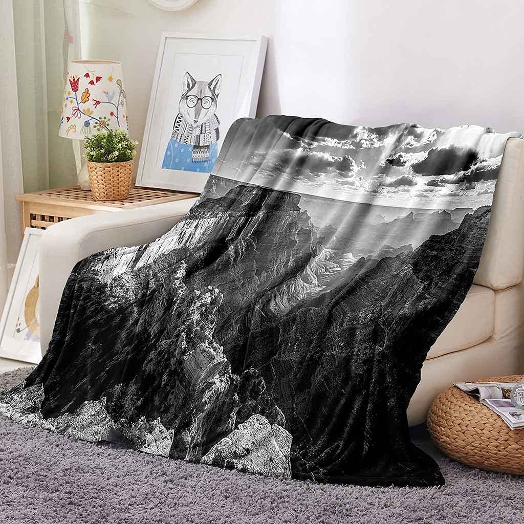 Couverture polaire en flanelle microfibre grise 150x200cm lavable et idéale en toutes saisons