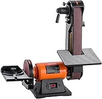 VEVOR 420W 6-Inch Disc & 2x42 Belt Sander Combo - Adjustable Angle Bench Sander for Woodworking, Knife Sharpening