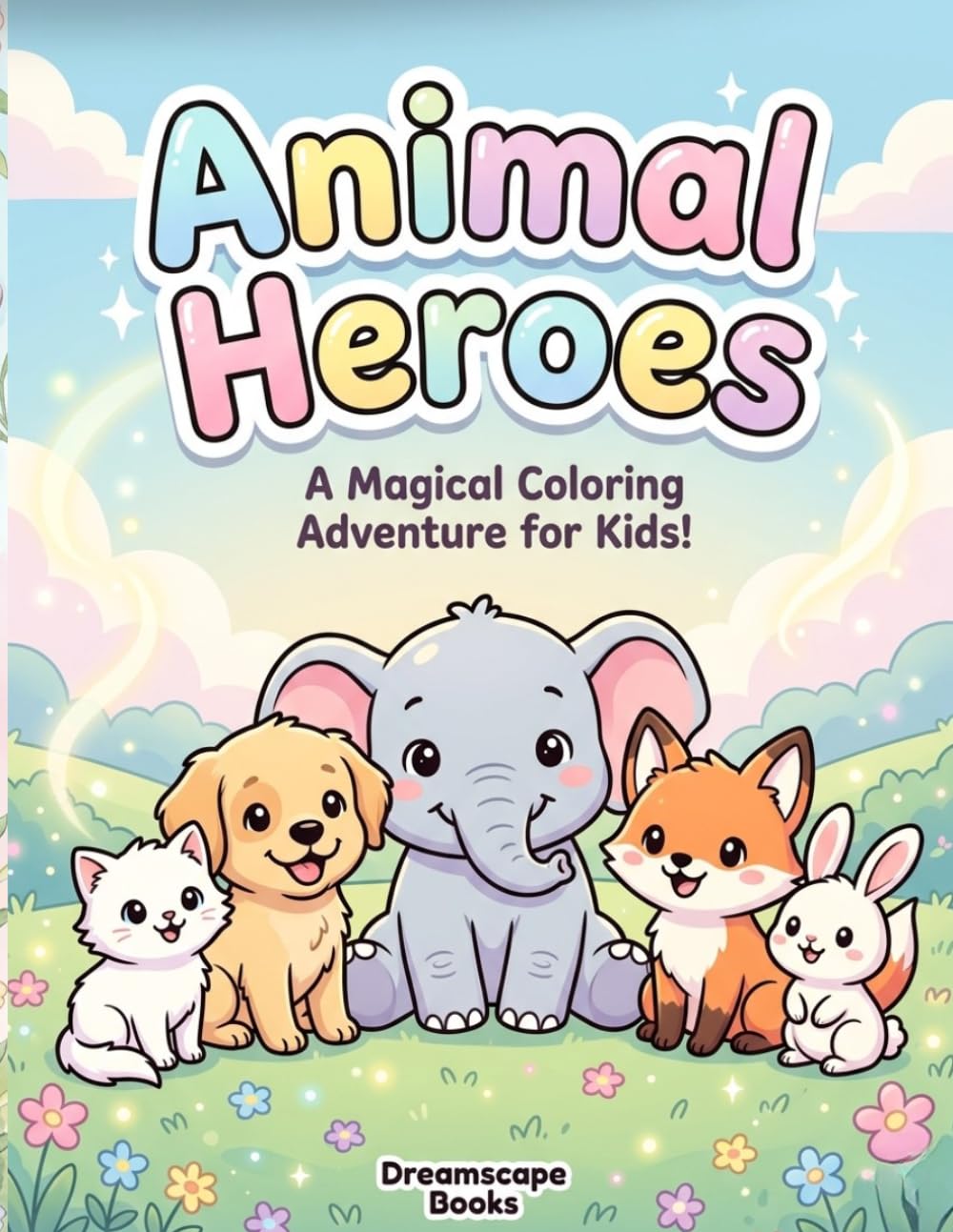 Animal Heroes: A Heartwarming Coloring Book for Kids: Kindness, Empathy, and Cute Animals to Color