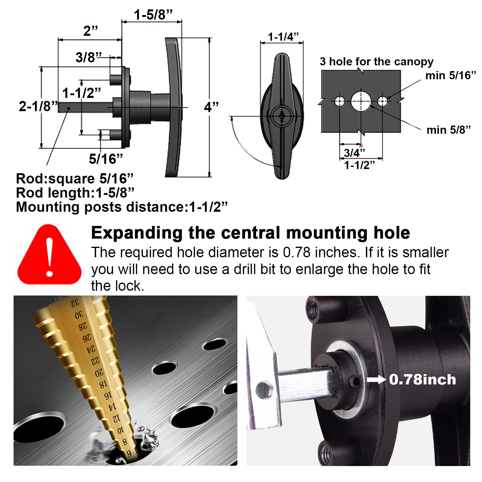 BAUER CHROME CLOCKWISE T-HANDLE LOCK KIT BP657, Truck Cap, Topper