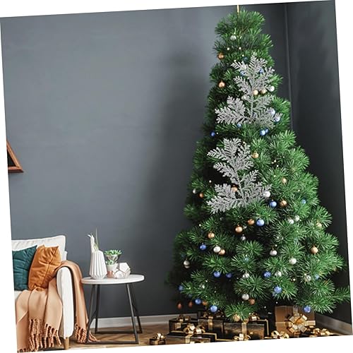 Miniatura 4 de NOLITOY 6pcs Personalized Home Decor Nomes Decorations Christmas Fake Plant Christmas Decorations Glitter Leaf Decor DIY Craft Plant Decors Flash