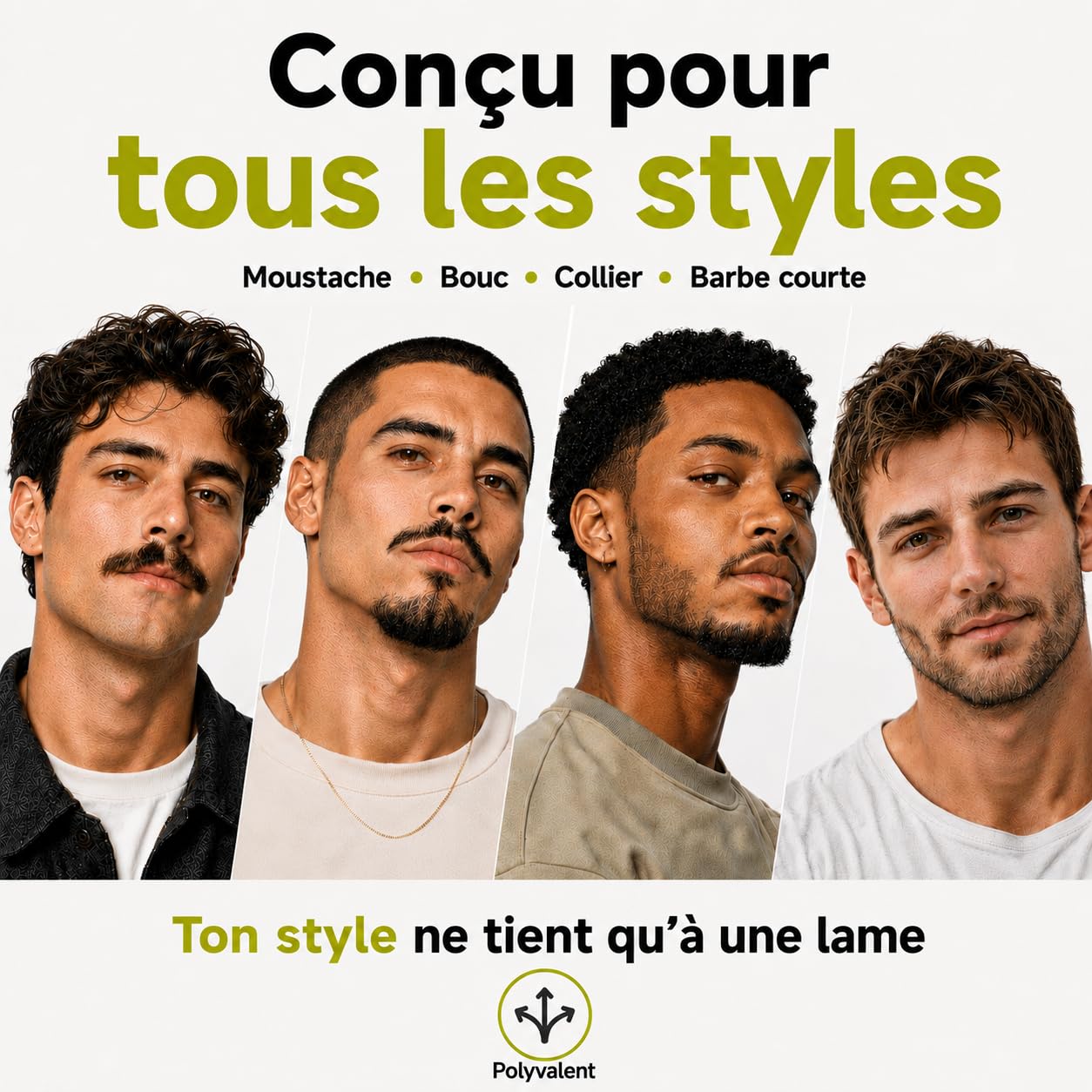 Lame de rasoir électrique - Lot de 3 lames - Compatible avec tous les modèles O Blade- Rasage et entretien de la barbe - 4 mois d'utilisation