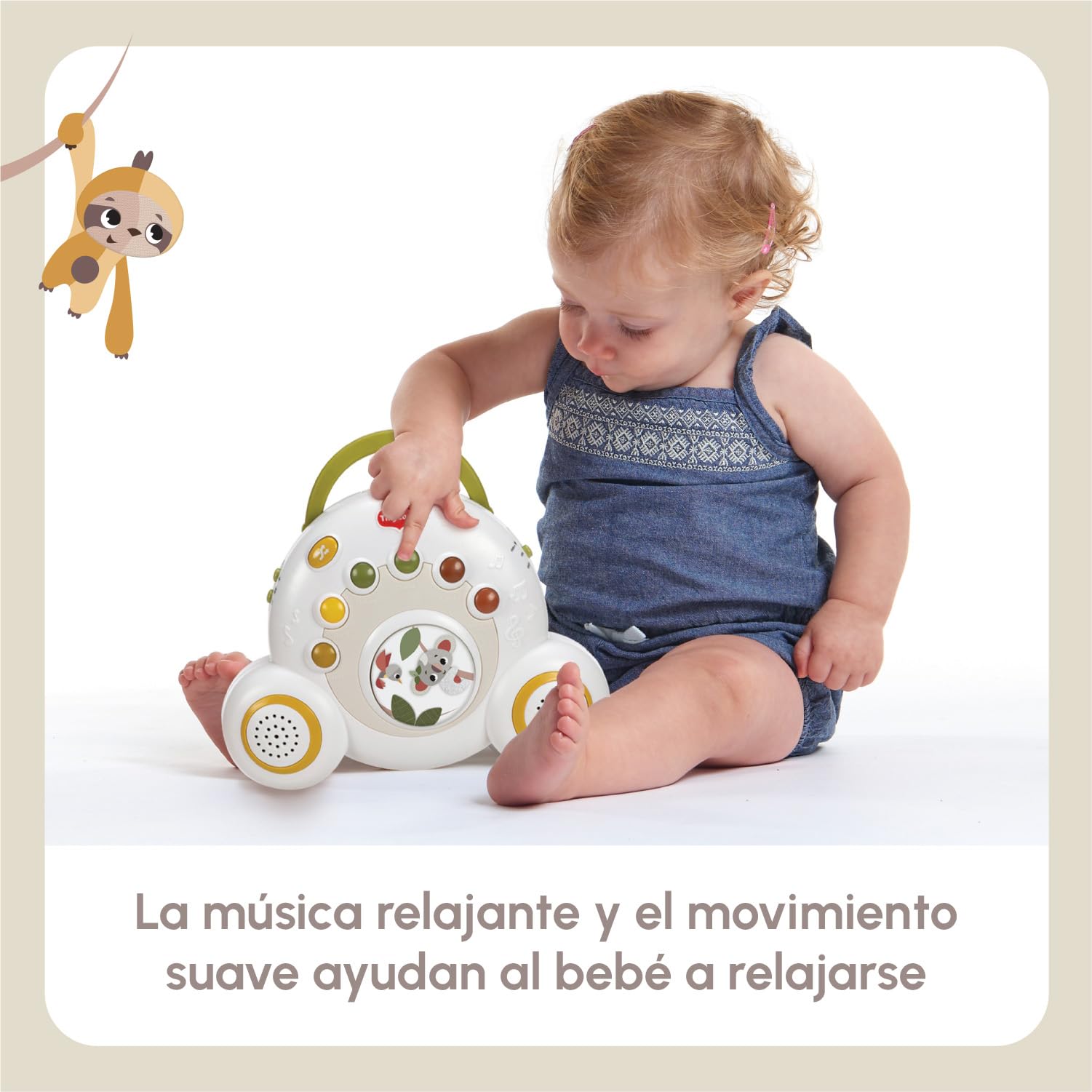 Tiny Love Soothe 'n Groove Móvil, Móvil Cuna Bebé Musical 2 en 1, 0+ Meses, Convertible en Caja Música Portátil Independiente, Estimulación Visual, 18 Melodías, 40 Minutos Música Continua, Boho Chic