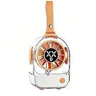 Mini Portable Turbo Fan, 5 Speeds 8500 RPM Small Personal Fan with LED Display, USB Rechargeable Battery Operated Handheld/Desk/Travel Fan for Kids Girls Disney World Must Have Cute Fan Kids Toy