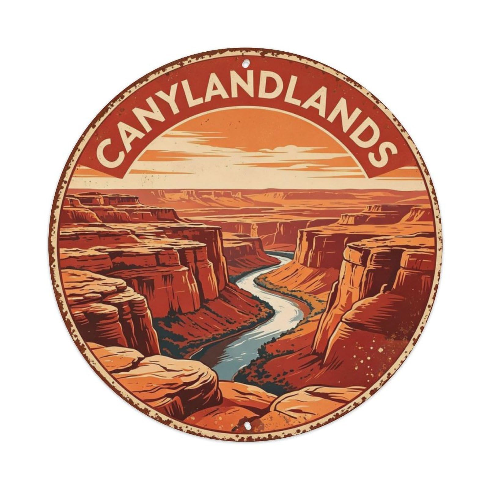 Canyonlands Np Metal Tin Sign Plaque