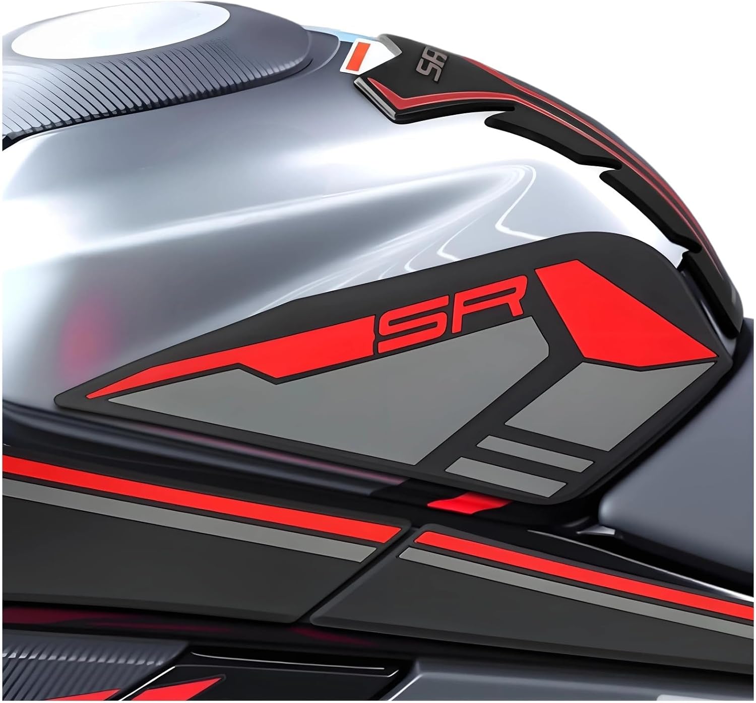 Gas Tank Protector Pad Motorcycle Non-Slip Fuel Tank Pads Side Rubber Sticker Traction Protection for CF&Moto 450SR 450SRS 2022-2025.