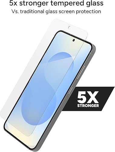 Miniatura 2 de ZAGG Protector de pantalla de vidrio Elite Samsung Galaxy S25/ S24 – Vidrio templado ultra resistente, resistente a los arañazos, instalación