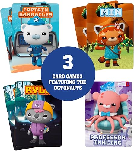 Miniatura 3 de Mighty Mojo Octonauts - Juegos de cartas clásicos para niños, juego de memoria, Go Fish & Old Maid, divertido juego familiar para niños y niñas,