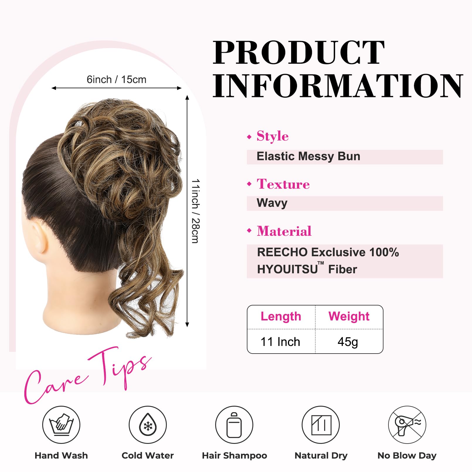 REECHO Messy Bun Hair Piece - Image 2