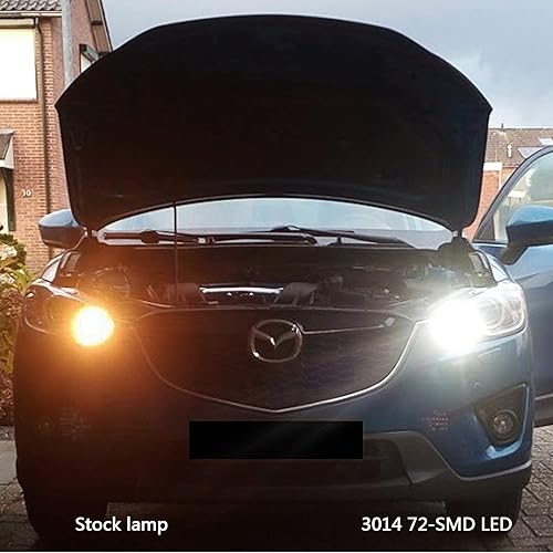 Miniatura 3 de PHINLION Focos LED Superbrillantes 3014 72-SMD P13W 12277 SH23W 6000K Color Blanco Xenón para Luces de Marcha Diurna de Camaro 2010 2011, Juego de 2