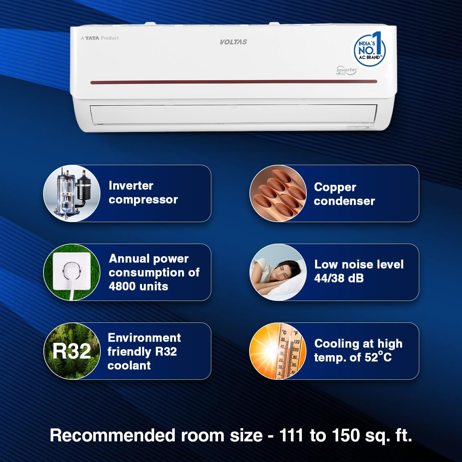 1.5 Ton 3 Star Adjustable Inverter Split Ac(Copper, 183V Vectra Prism, 4-In-1 Adjustable Mode, White) 1 1.5 Ton 3 Star Adjustable Inverter Split Ac(Copper, 183V Vectra Prism, 4-In-1 Adjustable Mode, White)