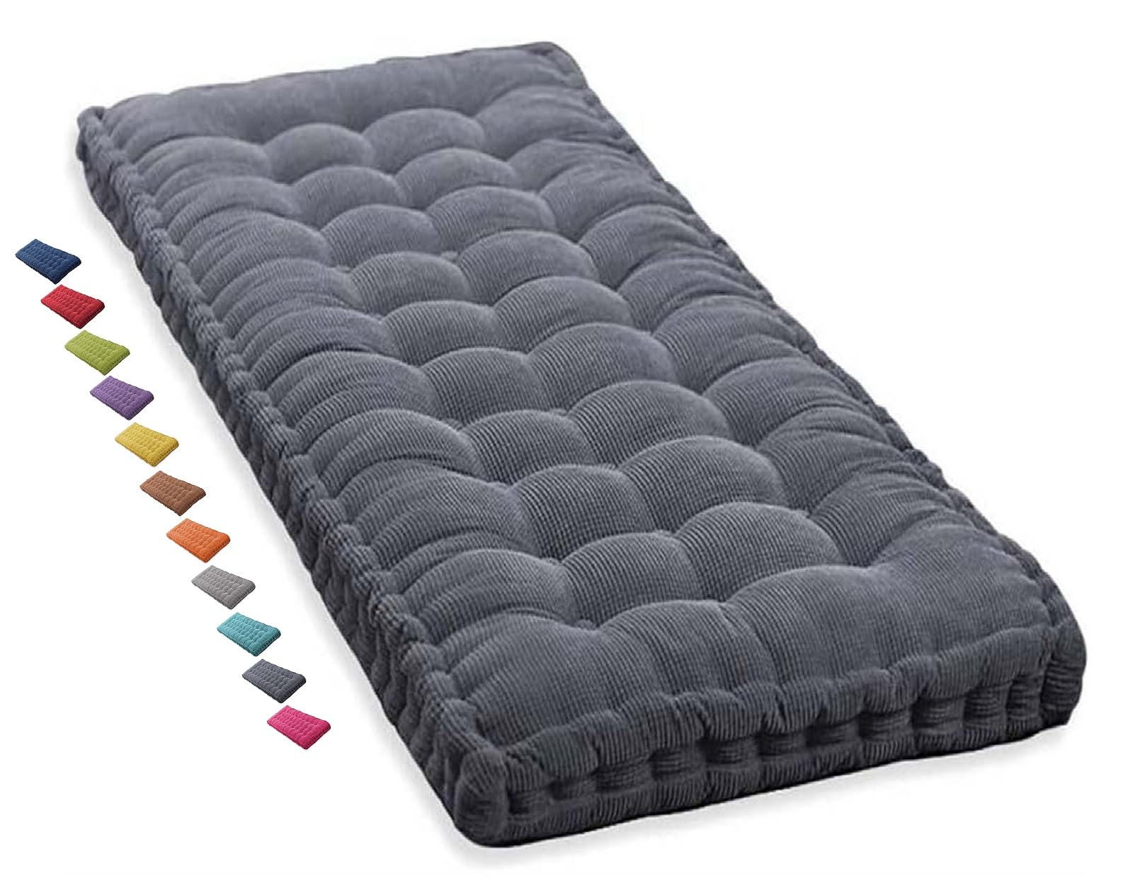 1 Seater 2 Seater Porch Swing Cushion Bench Cushion Outdoor Indoor 120cm 150cm 3 Seater 100cm 140cm 240cm Garden Cushions 50x50 Reversible Chair Pad 40x40 Cushion for Office Chair Garden Bench(Dark Gr