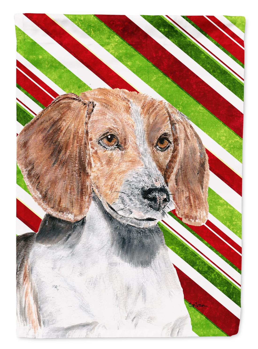 Drapeau de jardin English Foxhound pour décoration extérieure de Noël