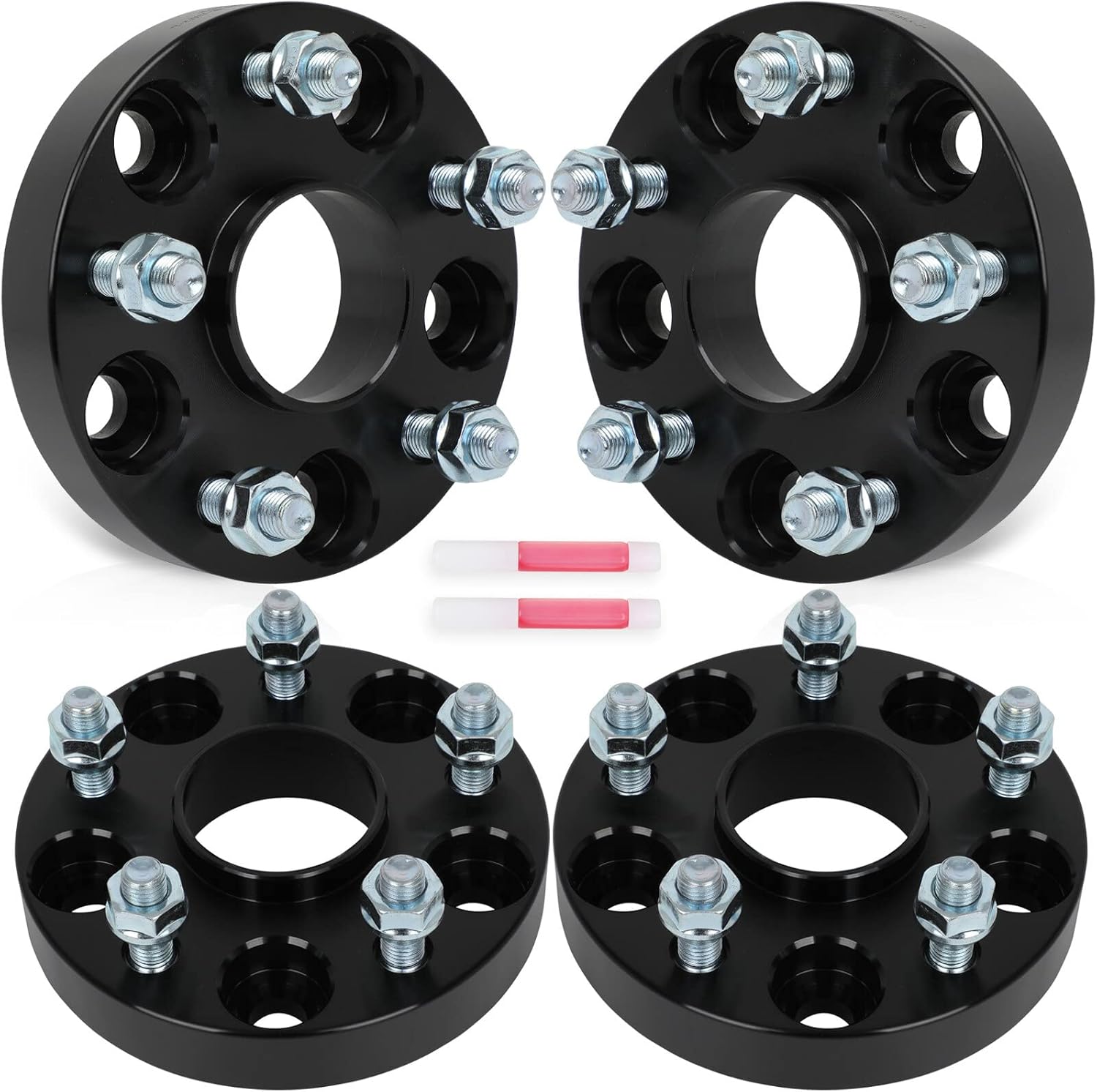 SCITOO 4Pcs 5x4.5 Wheel Spacers 1 inch Bore 60.1mm Studs 12x1.5 5 Lug Wheel Spacers Fit for Toyota for Lexus Scion XB RX300 UX200 RX350 IS200t GS400 GS450h RC350 IS350 IS300 SC400