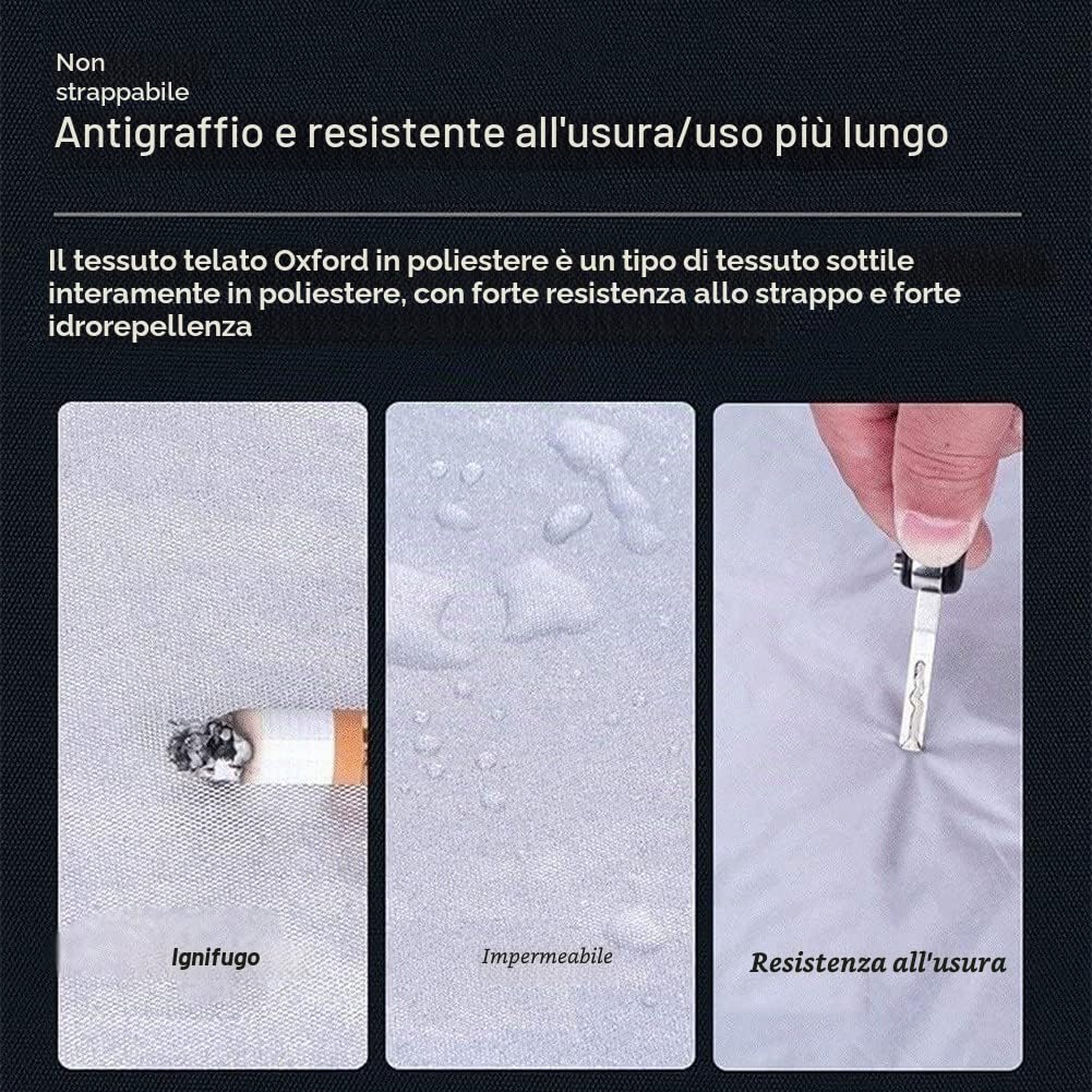 Copertura auto per Alfa Romeo Giulietta(2010-2022) telo copriauto da esterno,Copertura per auto impermeabile antivento antigraffio resistente ai raggi UV