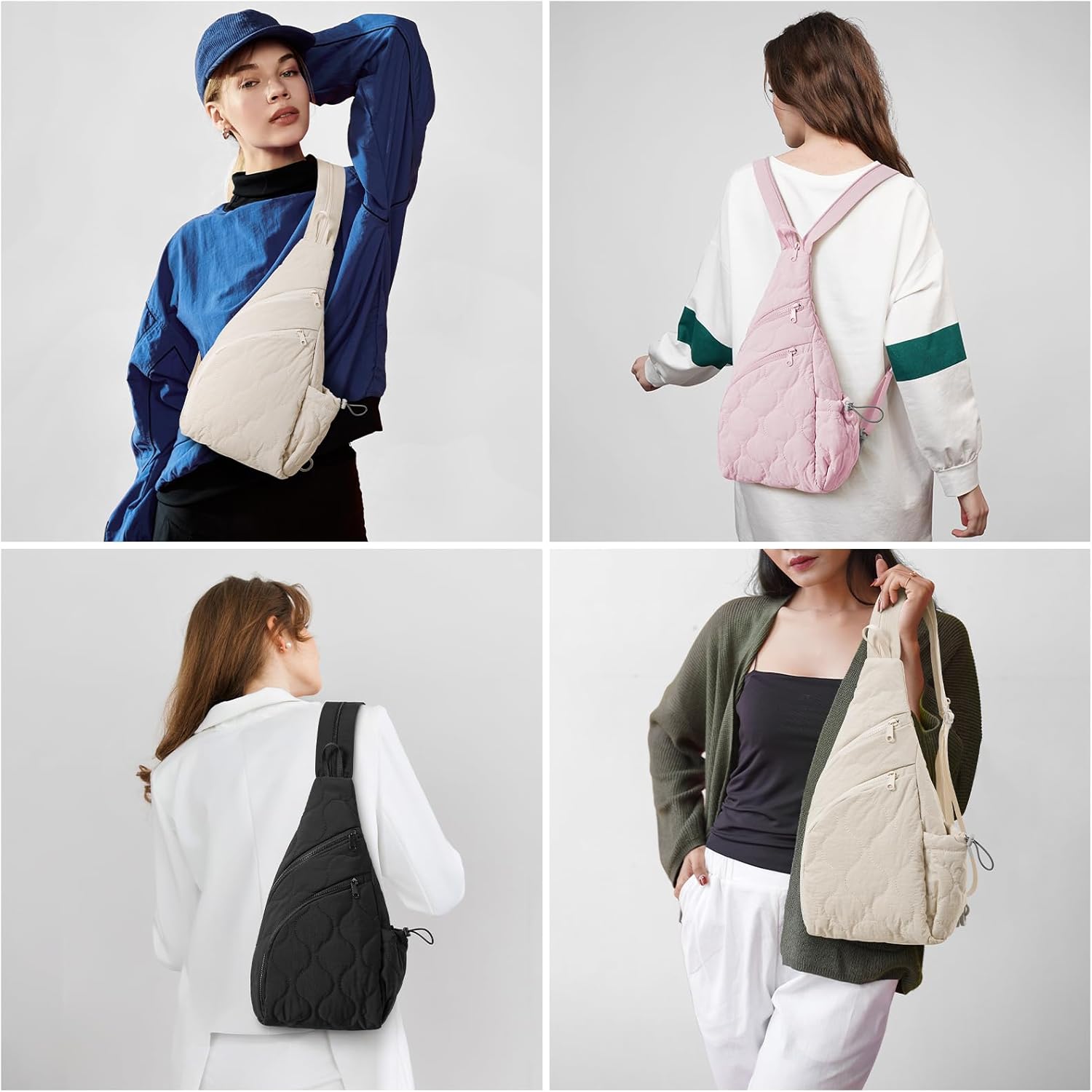 G4Free Casual Crossbody Bag Sling Daypack for Women Lightweight Backpack Fashionable Chest Bag for Daily Outings - Image 2