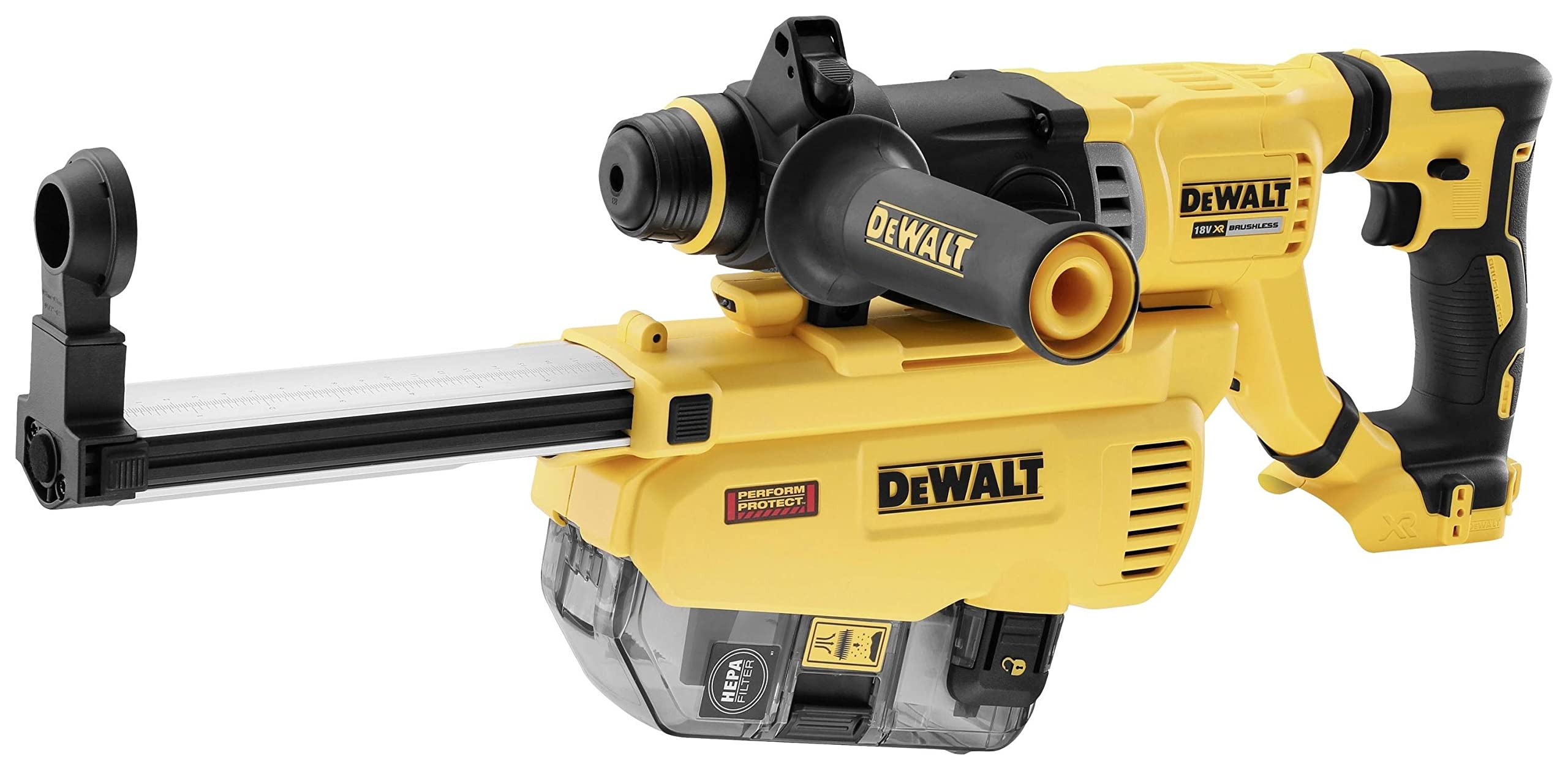 DeWALT Extracción de polvo DWH205DH para martillo combinado de batería DCH263, filtro HEPA, SDS-Plus, compacto y ligero