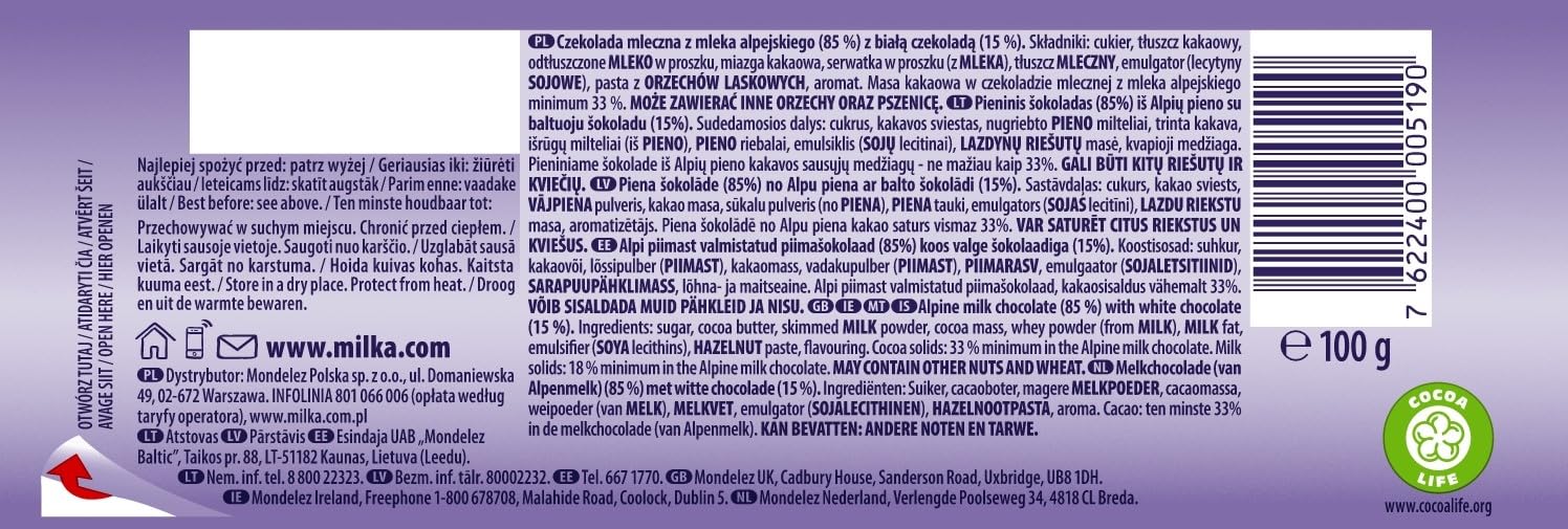 Milka Czekoladowe plamy z krowy (100 g)
