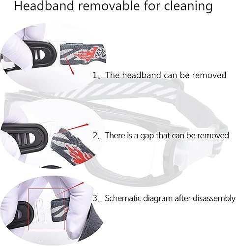 Miniatura 5 de Gafas deportivas para hombre, gafas protectoras antivaho para baloncesto