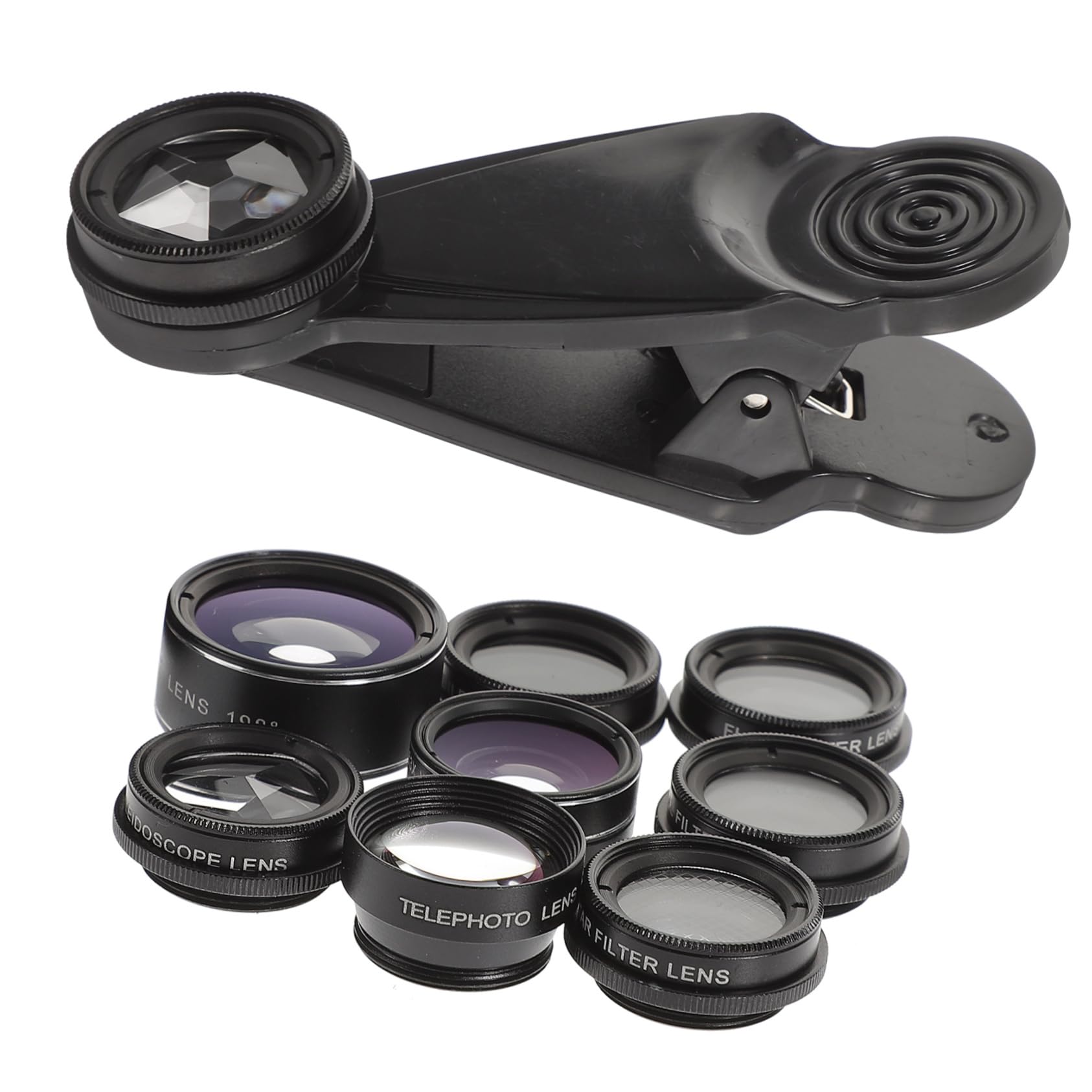 WOONEKY Obiettivo Per Fotocamera Del Telefono Kit Obiettivo Grandangolare Fisheye Adatto Per Uso Professionale e Personale Nero
