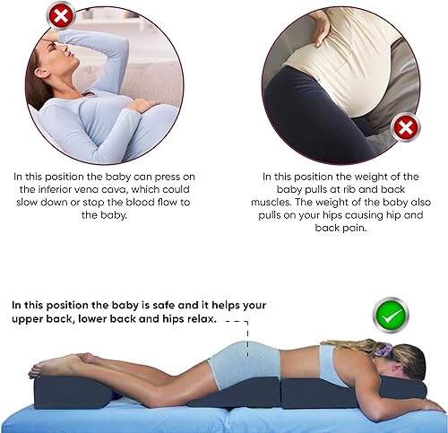 Miniatura 6 de Cojín de masaje para embarazo, cojín prenatal relajante de cuerpo completo, sistema de posicionamiento prenatal para embarazo, cojín ideal para