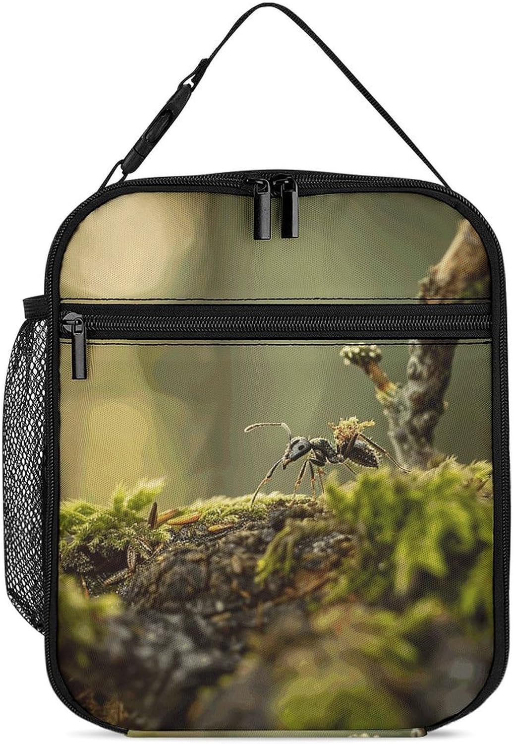 Insulated Lunch Box Portable Leakproof Lunch Bag Reusable Ant Carrying Food Cooler Bag for Office Work Beach Picnic