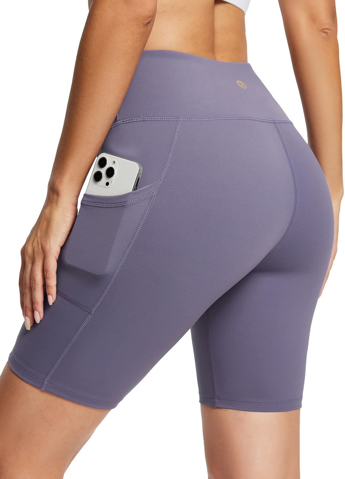 baleaf Women's High Waist Biker Shorts with 3 Pockets