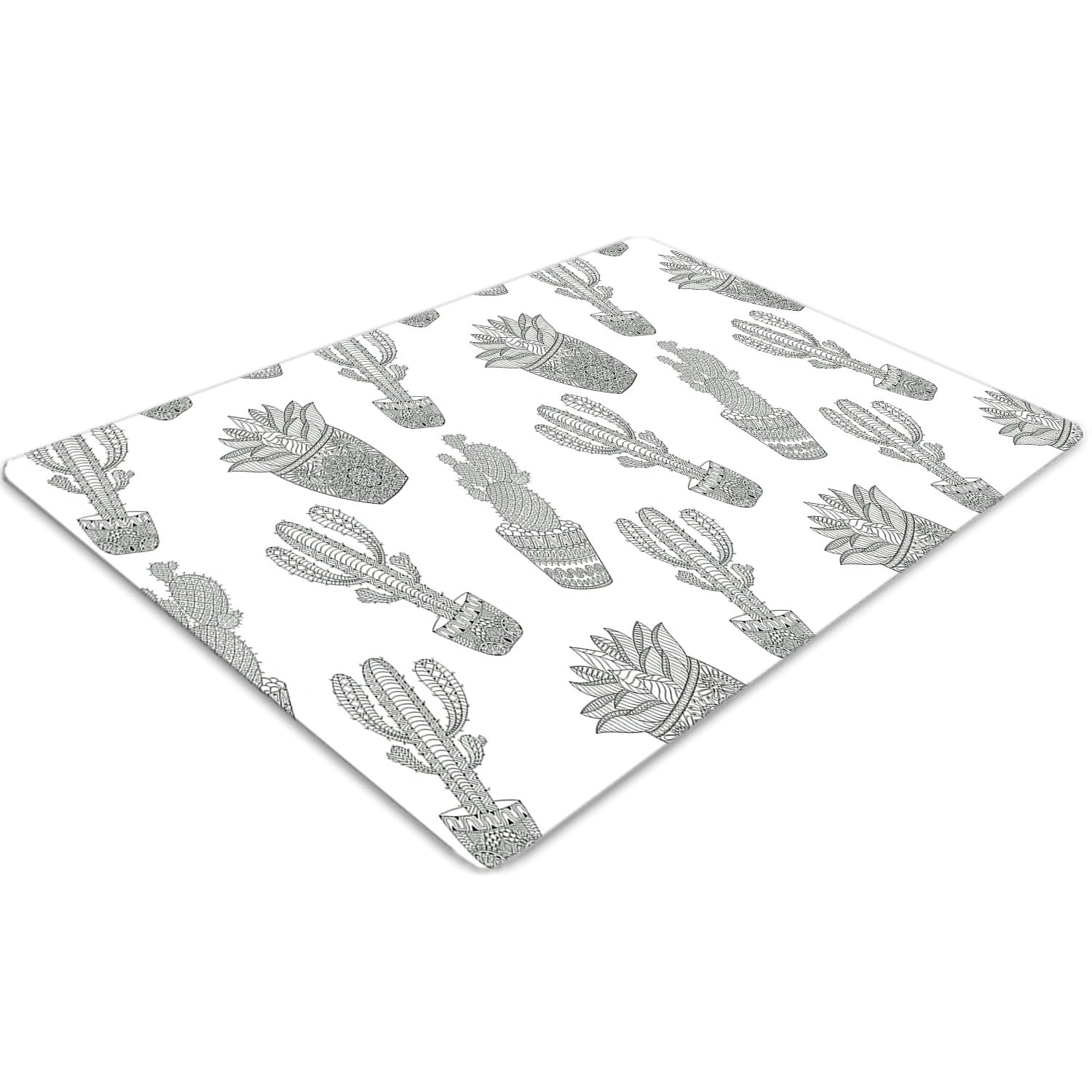 Tapis de chaise de bureau étanche avec cactus mexicains pour votre intérieur