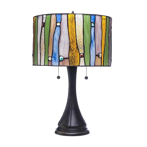 Contemporary Tiffany Table Lamp - Victorian Antique Desk Nightstand -