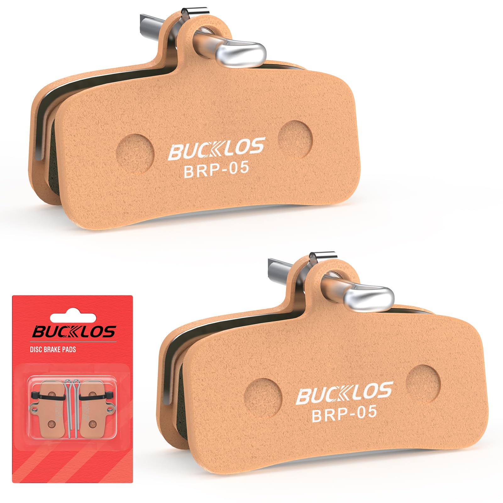 AEYINO Bike Disc Brake Pads - 2pairs/4pairs Bicycle Disk 4 Piston Pads for Shimano D02S D03S Saint Deore XT XTR SLX Zee/Tektro/TRP for Mountain Bike/Road Bike/Ebike/MTB