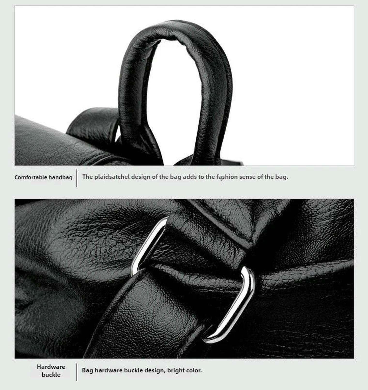 Zaino Porta pc Donne Zaini Vintage per Spalle Femminile da Viaggio Donna Ragazze Ragazze-Nero