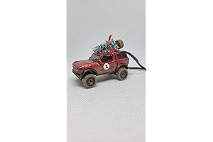 Christmas Ornament with Tree for Ford Bronco Owners