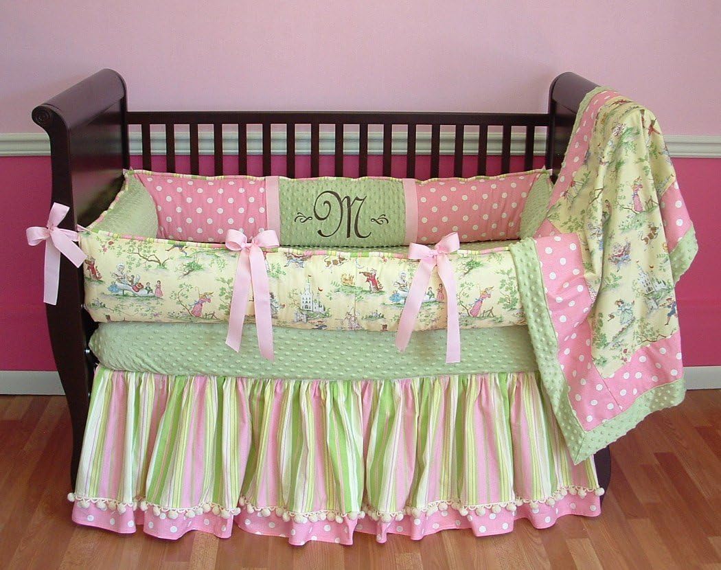 bumperless crib bedding