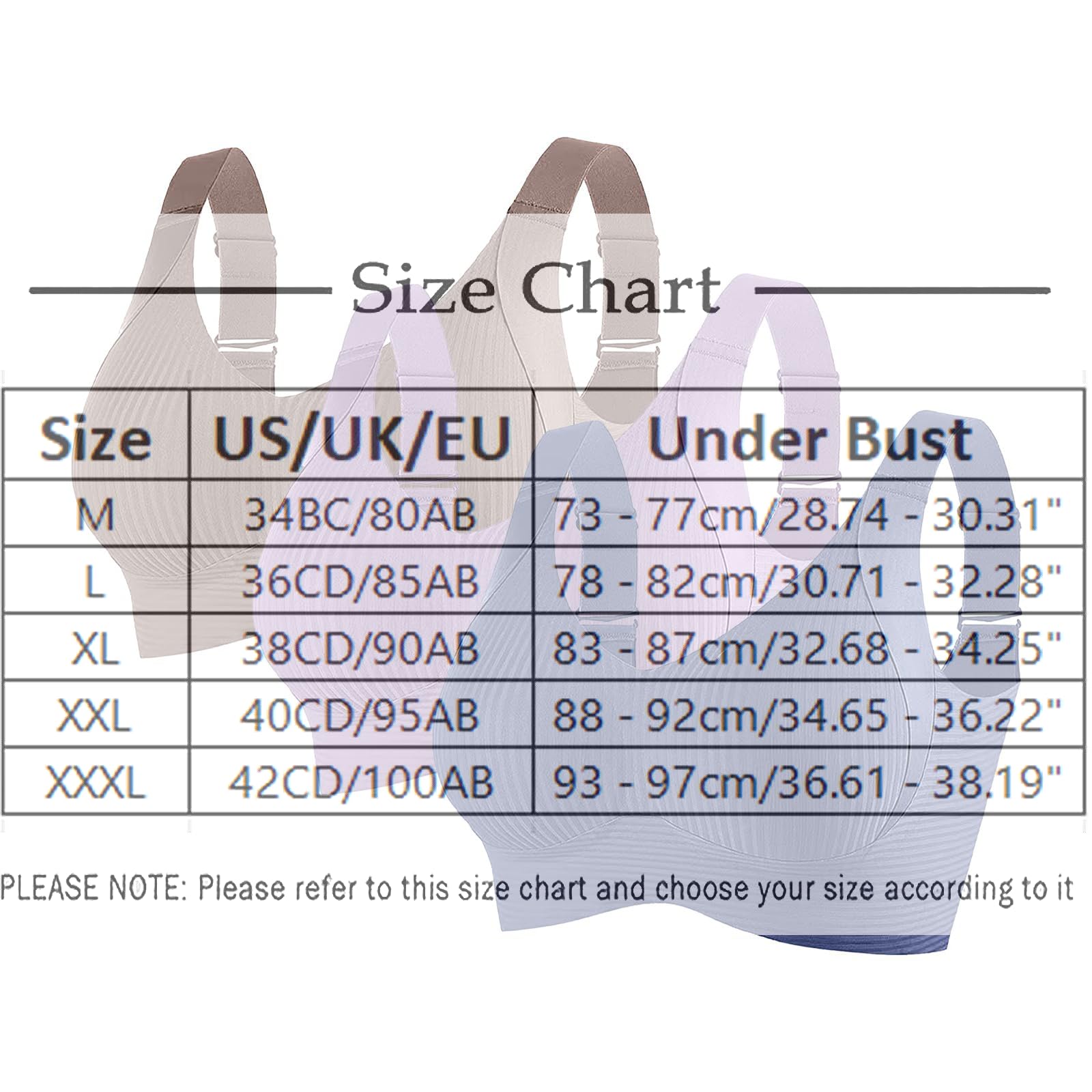 Set di 3 reggiseni senza cuciture, reggiseno da donna, senza cuciture, reggiseno da donna, anti-cedimento e anti-spalla, tinta unita, morbido e confortevole, per un comfort tutto il giorno, G1, XXL