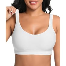Wireless Sewn in Padded Bras for Women Comfortable Full Coverage Bralettes No Underwire Everyday Tshirt Bra