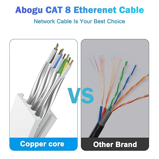 Cable Ethernet Cat8 100ft SFTP 40Gbps 2000Mhz RJ45 Negro miniatura 3