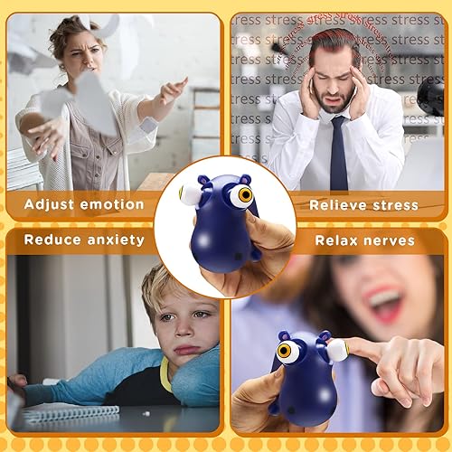 Miniatura 7 de Juguetes para aliviar el estrés de animales que salen con ojos levantados, juguete de animales anti estrés para ojos de animales, rellenos de bolsas