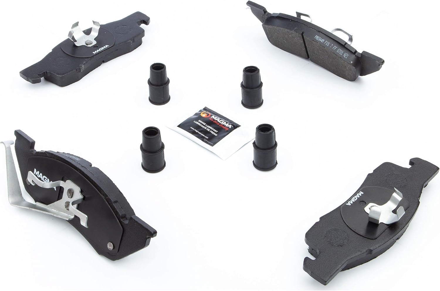 MAGMA Premium PMD344M Semi-Metallic Brake Pads, Front