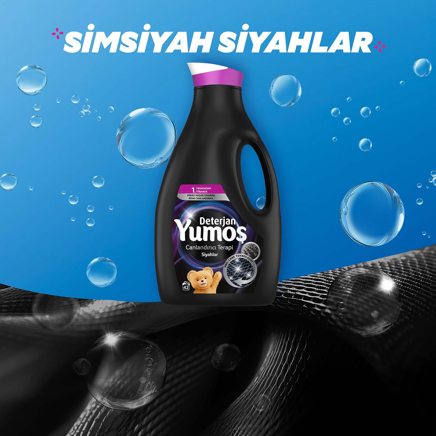 Yumoş Sıvı Deterjan Siyahlar İçin Canlandırıcı Bakım 2520 ml