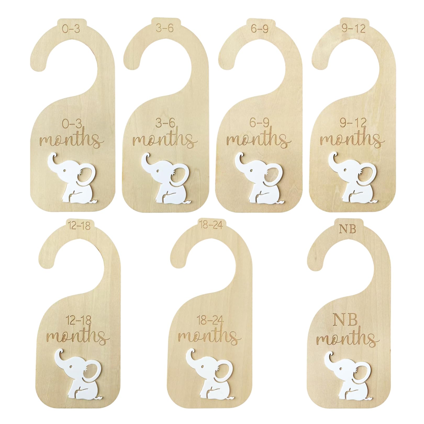 Baby Closet Dividers Baby Clothes Dividers for Closet Nursery Decor Storage Hangers Organizer Sided Organizer for Newborn to