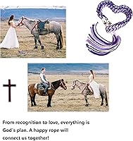 Vista 6 de Cordón de ayuno para boda en cordón tradicional de lazo de boda de algodón natural, Lazos para Boda, Lazo de Bodas para Los Novios, cordón de boda