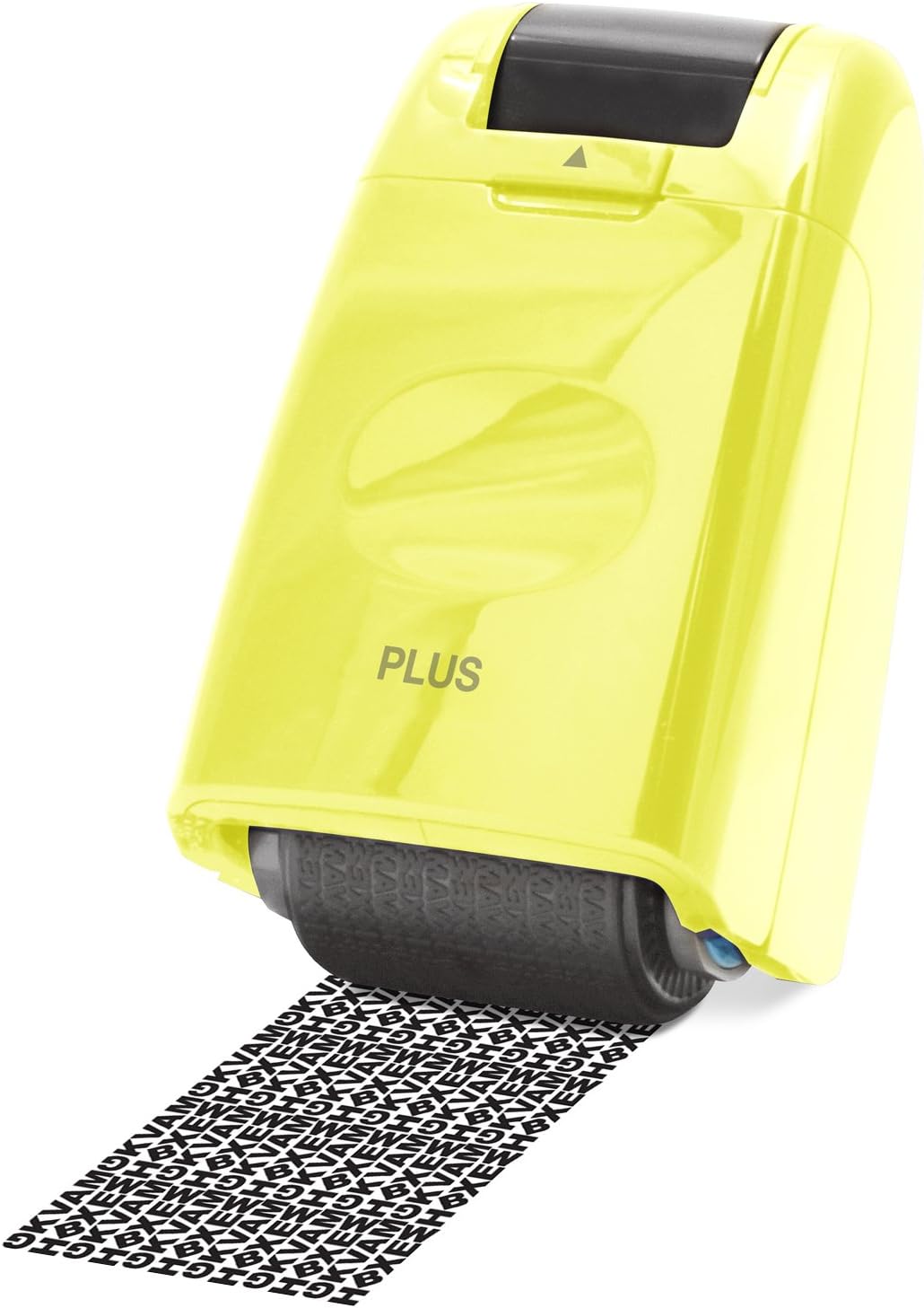 PLUS Japan Guard-Your-ID Camouflage Roller Stamp Yellow