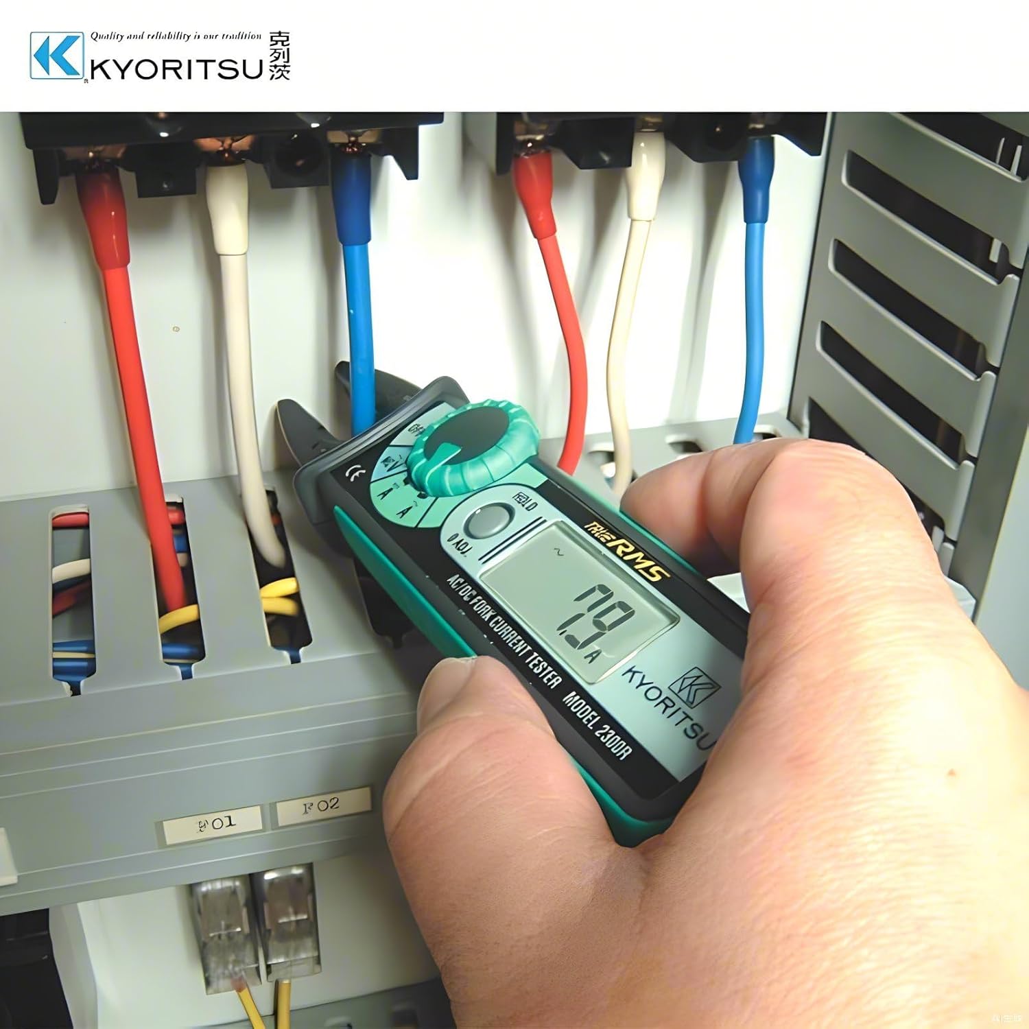 Japan Quality KYORITSU Fork Current Tester KEW 2300R Digital True RMS AC DC Clamp Meter High Precision Minimum Resolution 0.1A Current Pliers Ammeter Smart Ammeter Pliers